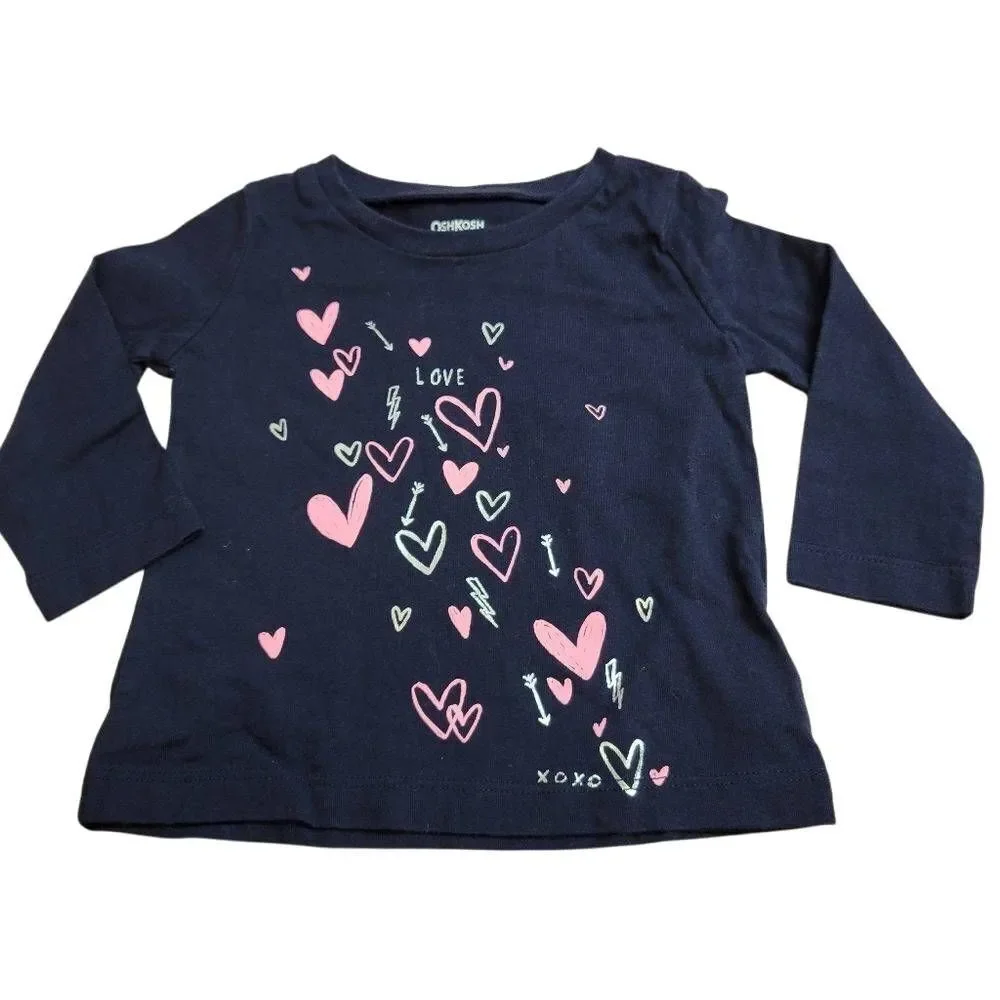 OshKosh heart shirt 6 months